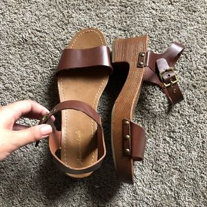 BARELY worn American Eagle wedges.